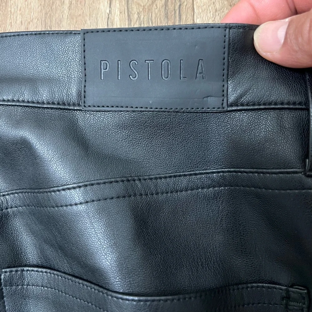 Pistola Lennon High Rise Cropped Boot‎ Pant in Slate Black